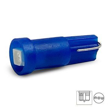 Світлодіодна автолампа Cristal T5 1 LED 3528SMD 12V Синя 1046 фото