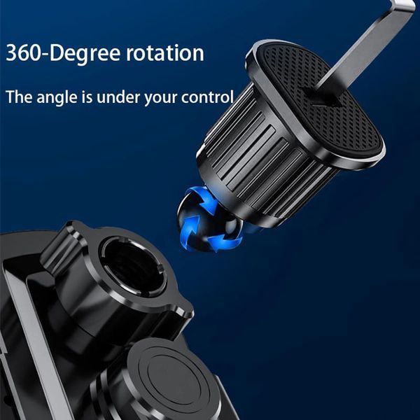Автоутримувач Wireless Induction Car Holder Auto Open-Close XYJ A6 15W RGB Black 108941 фото