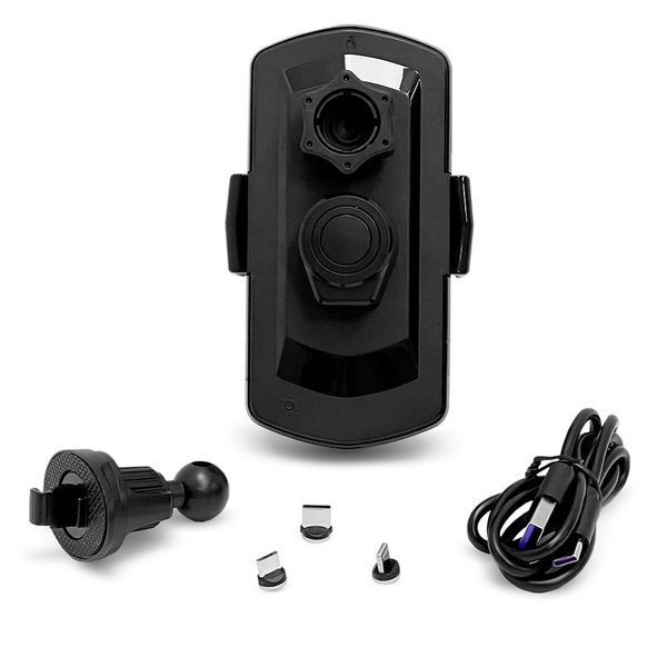 Автоутримувач Wireless Induction Car Holder Auto Open-Close XYJ A6 15W RGB Black 108941 фото