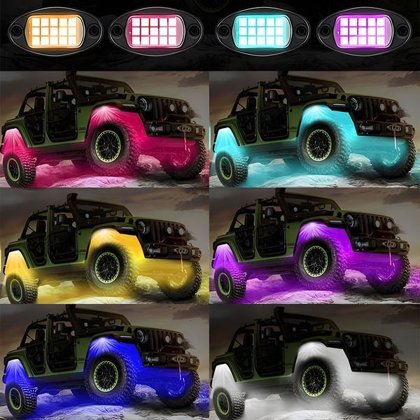 Подсветка колёсных арок и днища Rock Lights RGB 4in1 15LED c пультом + App Control 124335 фото