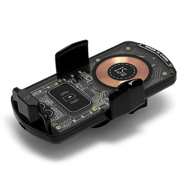 Автоутримувач Wireless Induction Car Holder Auto Open-Close XYJ A6 15W RGB Black 108941 фото