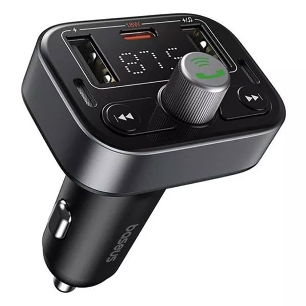 АЗУ с FM-трансмиттером Baseus S-09 Pro Series Car FM Transmitter BT5.3 PD-QC 18W 2.4A 109272 фото