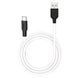 Кабель HOCO X21 Plus USB - Type-C Silicone Plus 3.0A 1m Black - White 122566 фото 2