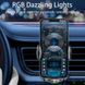 Автоутримувач Wireless Induction Car Holder Auto Open-Close XYJ A6 15W RGB Black 108941 фото 7