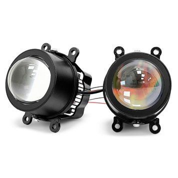 Противотуманные светодиодные фары Universal Bi-Led линзы 90W W/W (к-т 2шт) 106501 фото