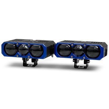 Лазерные фары Bi-LED Sanvi S301 70/90W ближний + дальний свет 6000K 9-16V (2шт) 123872 фото