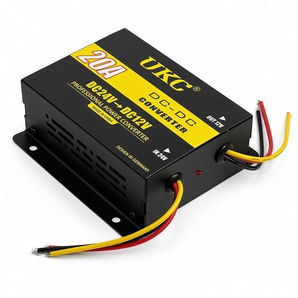 Преобразователь напряжения UKC 240W 24V-12V 20А DC/DC (3387) 124413 фото