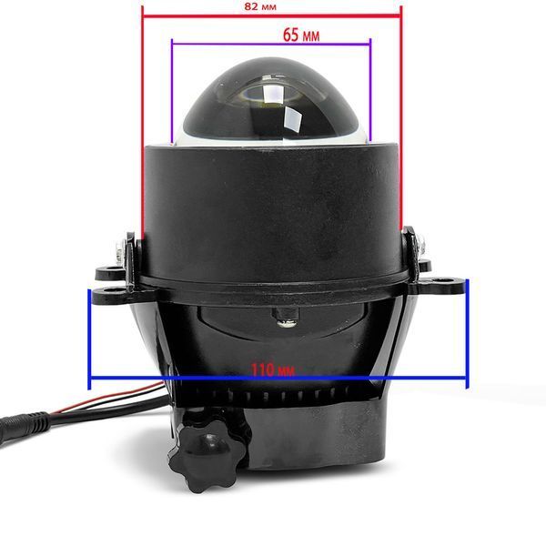 Противотуманные светодиодные фары Universal Bi-Led линзы 90W W/W (к-т 2шт) 106501 фото