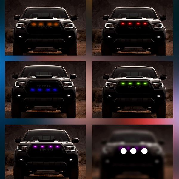 Підсвічування решітки радіатора Raptor style 3 LED 24V RGB Remote APP (4шт) 109192 фото