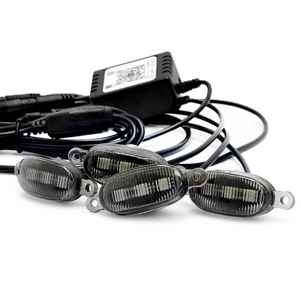 Підсвічування решітки радіатора Raptor style 3 LED 24V RGB Remote APP (4шт) 109192 фото