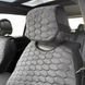 Майки-накидки на сиденья Алькантара Премиум Audi RS (отдельные подголовники) серые 121480 фото 2
