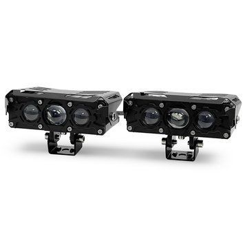 Фары диодные противотуманные SoKill WL MT-10 Dual 40/55W ближний/дальн. + Red DRL 12-80V (2шт) 123658 фото