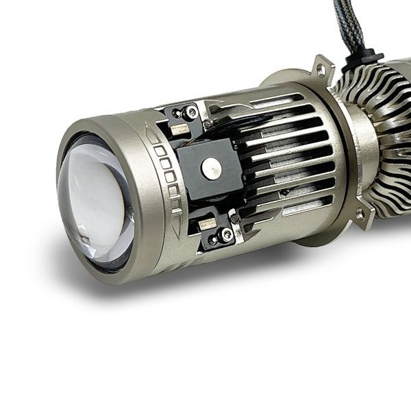 Автолампи світлодіодні Mini лінзи Aozoom Bi-Led H4 AM2 50/80W 6000K 14000Lm Canbus 9-16V 123606 фото