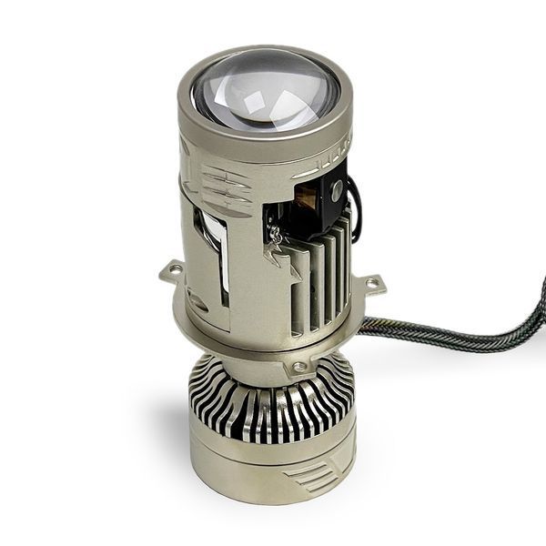Автолампи світлодіодні Mini лінзи Aozoom Bi-Led H4 AM2 50/80W 6000K 14000Lm Canbus 9-16V 123606 фото