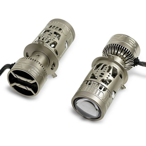 Автолампи світлодіодні Mini лінзи Aozoom Bi-Led H4 AM2 50/80W 6000K 14000Lm Canbus 9-16V 123606 фото