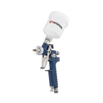 Краскопульт пневматический Intertool HVLP Mini PT-0101 0.8мм 3 Атм метал 125мл 123788 фото