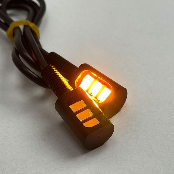 Болти кріплення номера з підсвічуванням, ходові вогні Vitol AG-5630-3SMD Y 12V чорний (2шт.) Жовтий 107800 фото