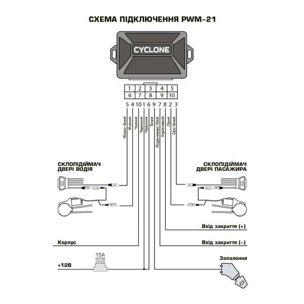 Модуль стеклоподьемника Cyclon PWM-21 61554 фото