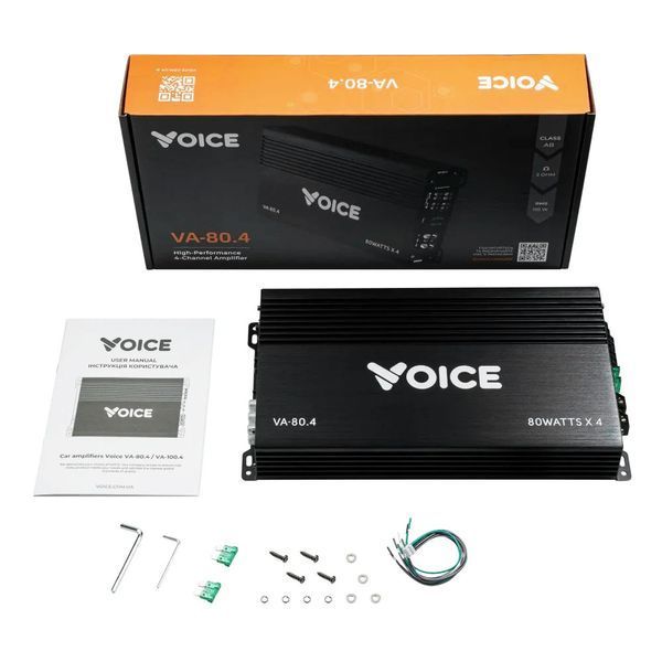 Підсилювач 4-х канальний Voice VA-80.4 124375 фото