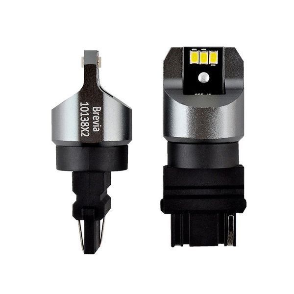 Світлодіодні автолампи Brevia Power P27W (3156) 6x3020SMD 12-24V 6000K 330Lm CANbus White (10138X2) 111404 фото