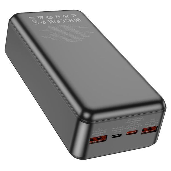 Повербанк Hoco J108B Universe Fully Compatible 30000mAh 2USB, 1Type-C 22.5W/5A PD/QC Black 121276 фото