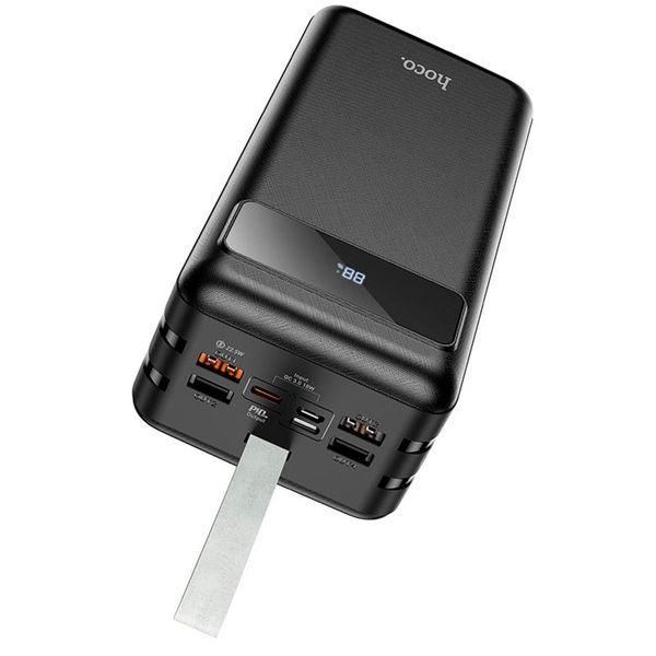 Повербанк Hoco Electric J86B 60000mAh 4USB Lightning 2Type-C 20W 5A PD-QC Black 124597 фото