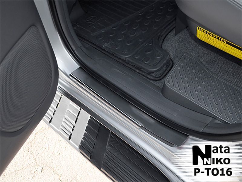 Накладки на пороги Toyota Land Cruiser 120 Prado 2002- Nataniko Premium 20720 фото