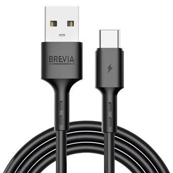 Кабель Brevia USB - Type-C 1m Black (51100BUCZ1) 124667 фото