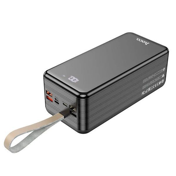 Повербанк Hoco DB21 Large Display 80000mAh 4USB, Type-C, Lightning 2.1A Black 121278 фото