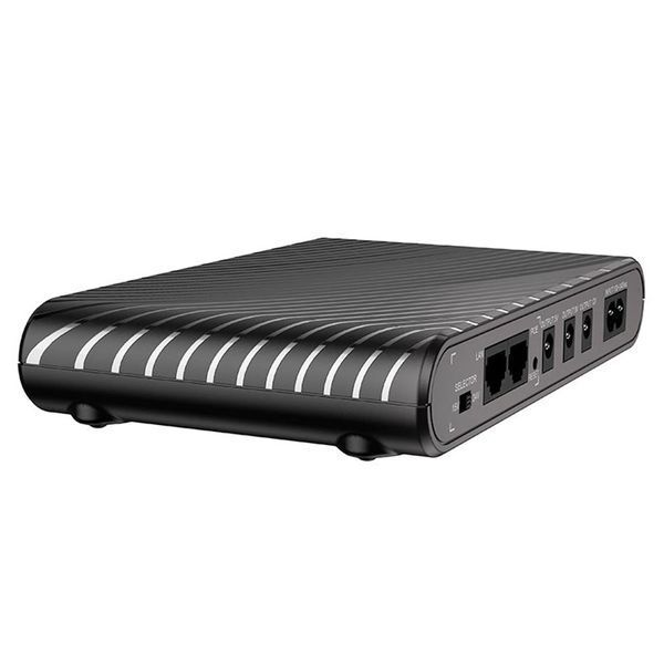 Повербанк для роутера UPS Hoco Cool Zinc DB63 10000mAh 5V/9V/12V 15V/24V USB 17W LAN POE Black 124598 фото