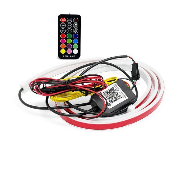 Подсветка капота с бегущим поворотом RGB Remote APP 120cm 12-24V 109266 фото