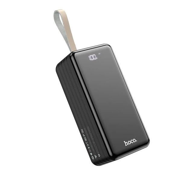 Повербанк Hoco DB21 Large Display 80000mAh 4USB, Type-C, Lightning 2.1A Black 121278 фото
