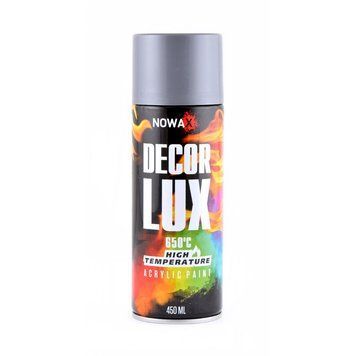 Акрилова високотемпературна фарба спрей фарба NOWAX (NX48038) 450 мл. 650&deg;C Срібно-сірий (RAL 9022) 42105 фото