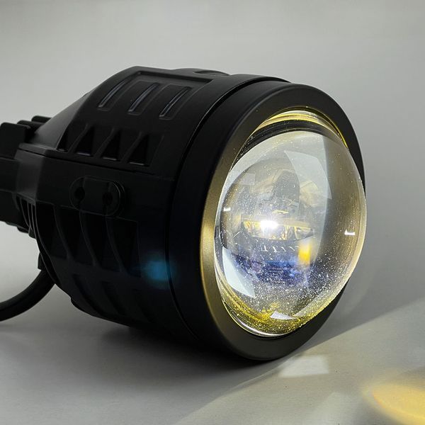 Протитуманні LED лінзи з азотною капсулою Universal A1 P-скоба 28/40W 8000Lm 3Color 12-24V (2шт) 124599 фото