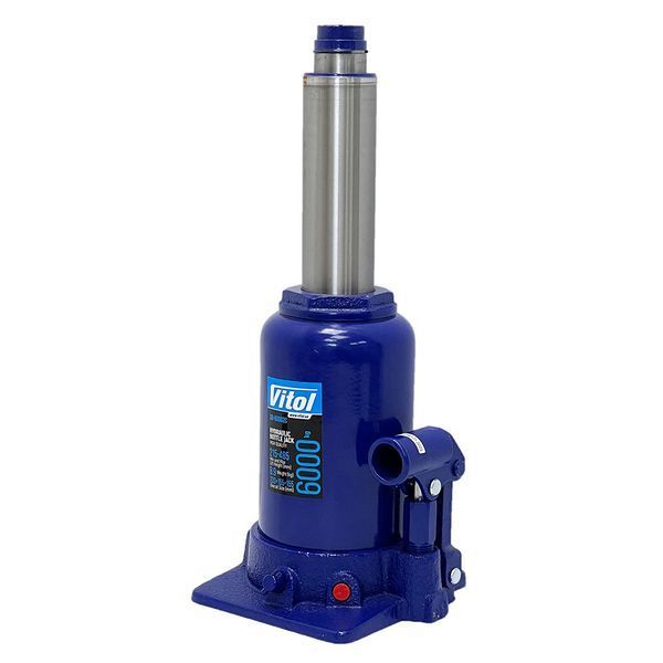 Домкрат гидравлический двухштоковый Vitol 6т (215-495мм) ДБ-60002Ц (TF0602) 107790 фото