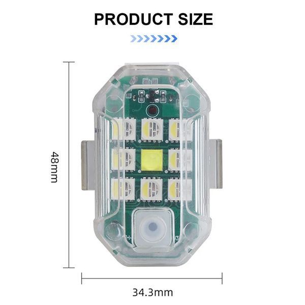 Стробоскопы с пультом M3 Strobe Light RGB (4 шт) 109380 фото