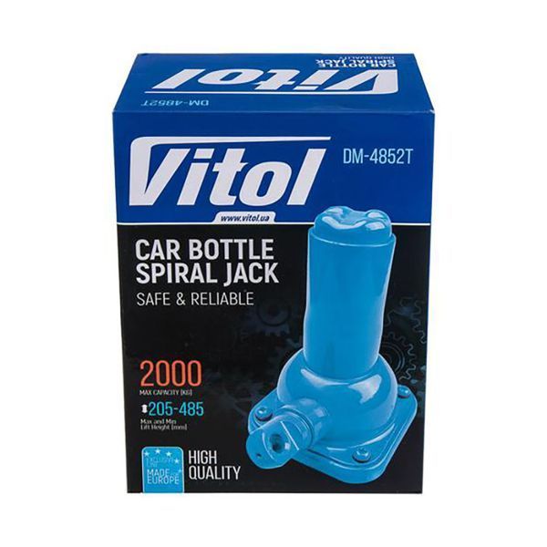 Домкрат механический телескоп Vitol 2т (215-485мм.) DM-4852T/ST-107H 122758 фото