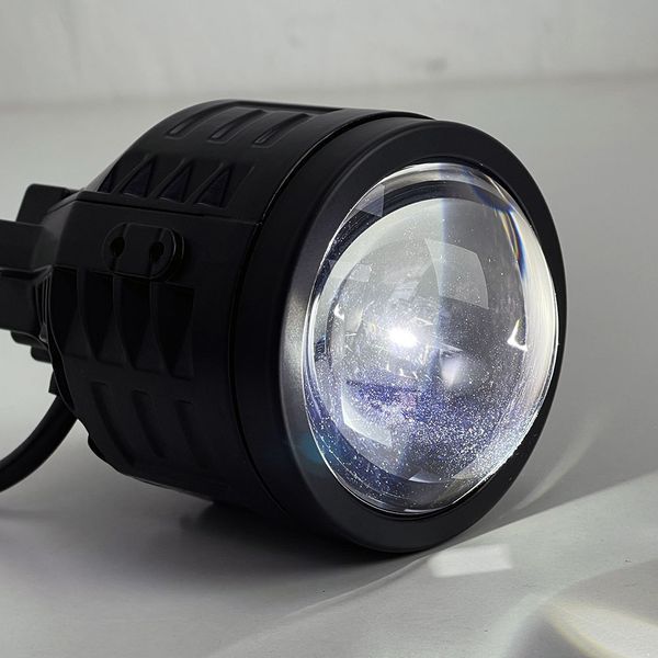Протитуманні LED лінзи з азотною капсулою Universal A1 P-скоба 28/40W 8000Lm 3Color 12-24V (2шт) 124599 фото