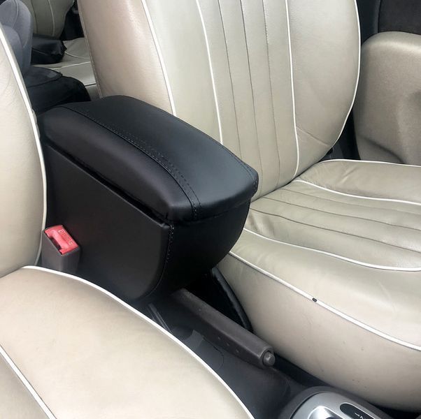 Подлокотник Nissan Micra K12 2002-2010, Ниссан микра К12 Экокожа Brazo черный 101698 фото