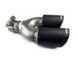 Насадка глушника Akrapovic AK54-76 Подвійна права (R-ZB) carbon 85849 фото 2
