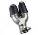 Насадка глушника Akrapovic AK54-76 Подвійна права (R-ZB) carbon 85849 фото 3