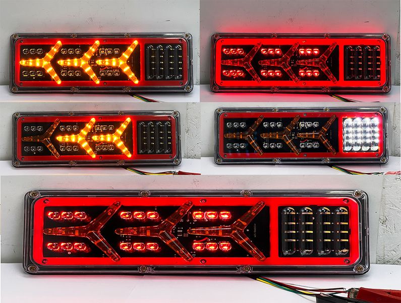 Фонари задние светодиодные Rear Lamp Lamborghini New Style 12V-24V 37х13 см (комплект 2шт.) 111165 фото