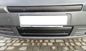 Зимова накладка Renault Trafic 2007-2014 (на решітку бампера середня) матова DD 61646 фото