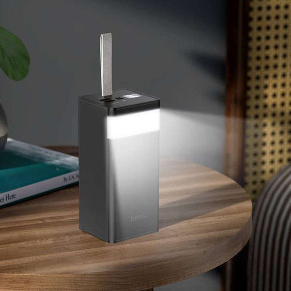 Повербанк Hoco J86A 50000mAh, швидка зарядка PD-QC, ліхтарик, дисплей 2USB Type-C, 5A 22.5W 104921 фото