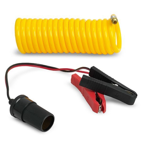 Компрессор Voin VL-620 R13-R18 10Атм 15A 85 л/мин 2 цилиндра, шланг 5м + переходник на клеммы 123653 фото