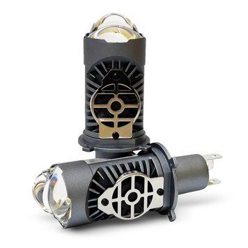 Автолампи світлодіодні Mini лінзи Bi-Led H4 Guarand X5 40/52W 5000K 12000Lm 12V 122921 фото