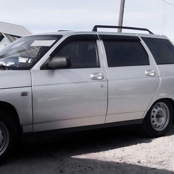 Дефлектори вікон, вітровики ВАЗ 2111 (на скотчі) AV Tuning (Voron Glass) 3341 фото
