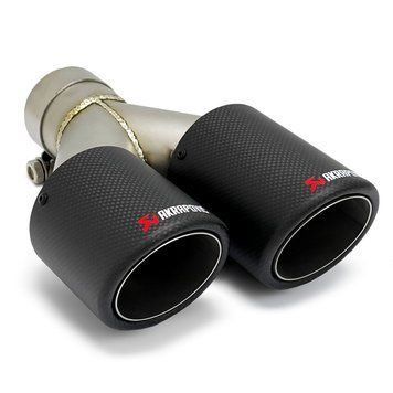 Насадка глушника Akrapovic АК63-89 Подвійна ліва (L-JB) carbon 103389 фото