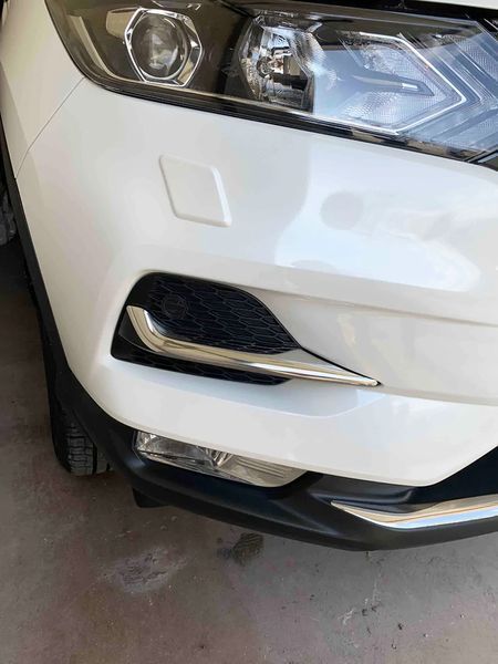 Окантовка протитуманних ліхтарів Nissan Qashqai 2017- (2 шт.нерж.) Omsa 54668 фото