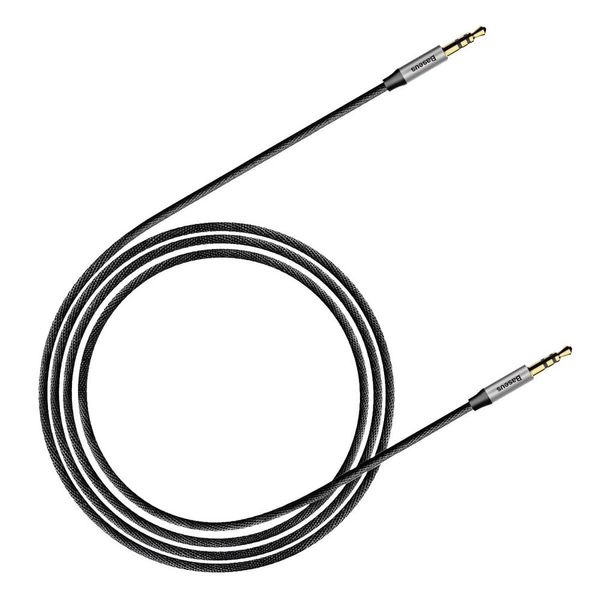 Кабель AUX Baseus Yiven Audio Cable M30 1M Silver-Black (CAM30-CS1) 104134 фото